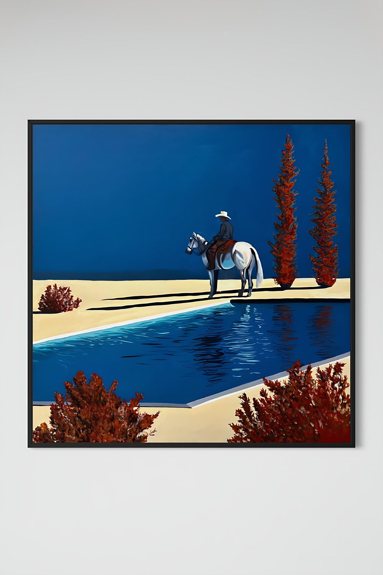 Under the Sun, acrylic on canvas, 60 x 60 inches, by Kelly O'Brien